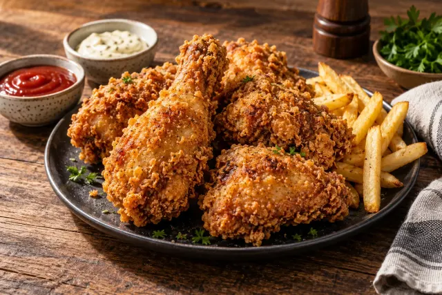 طرز تهیه مرغ سوخاری ترد و مغزپخت