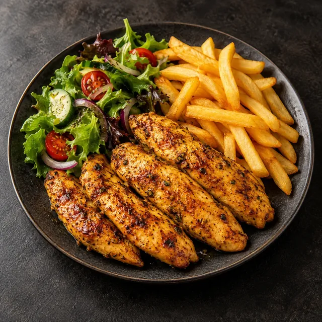 بشقاب فیله مرغ گریل