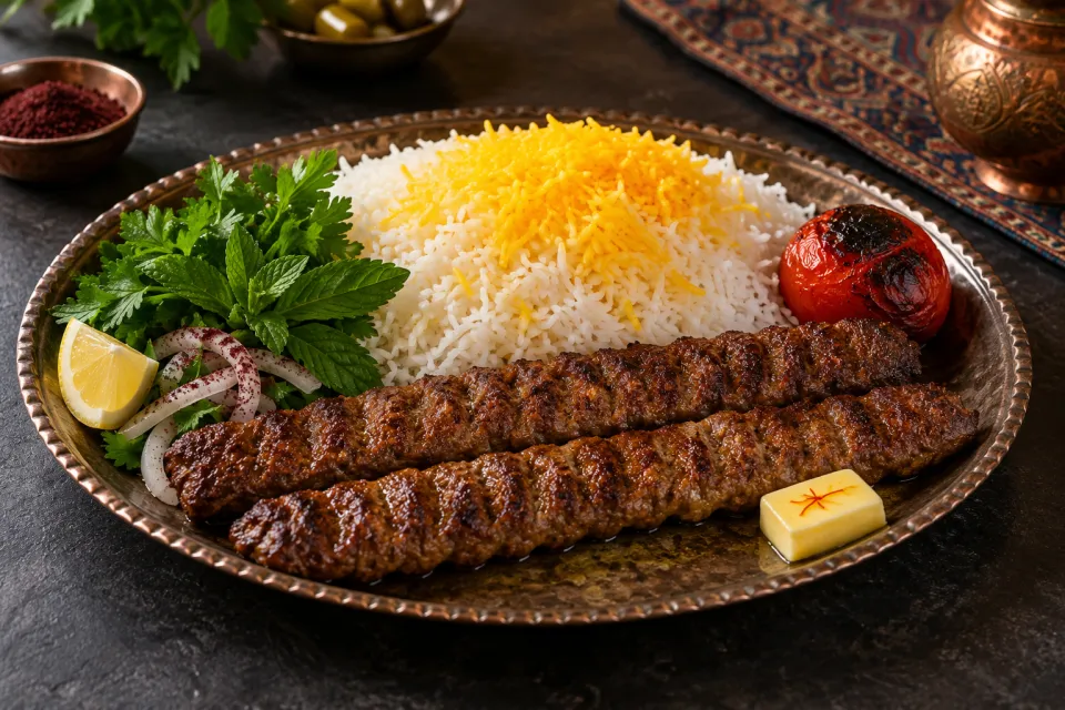 طرز تهیه چلوکباب کوبیده نرم و آبدار در خانه