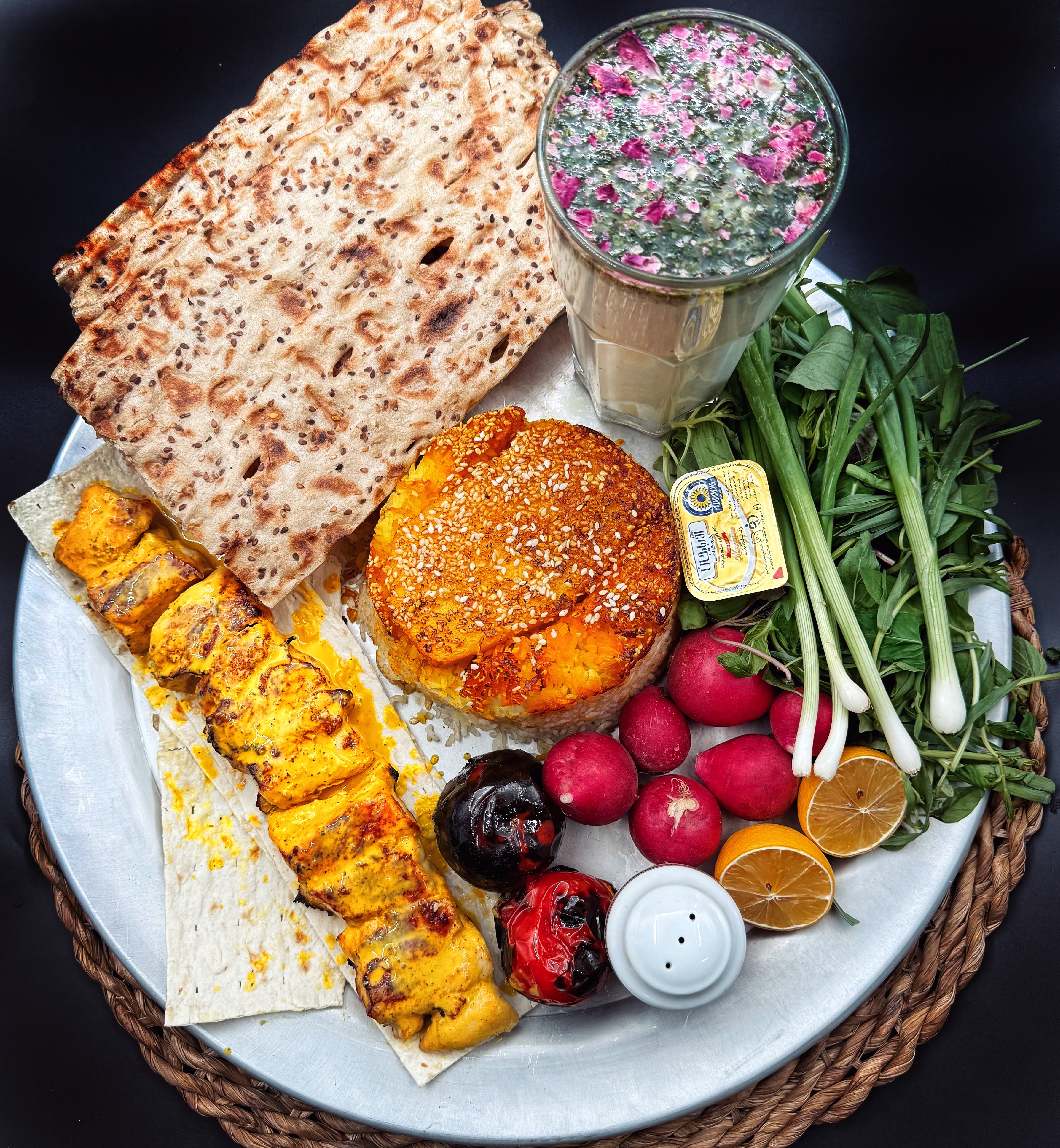 چلو جوجه ماستی با فیله 300 گرمی و برنج ایرانی