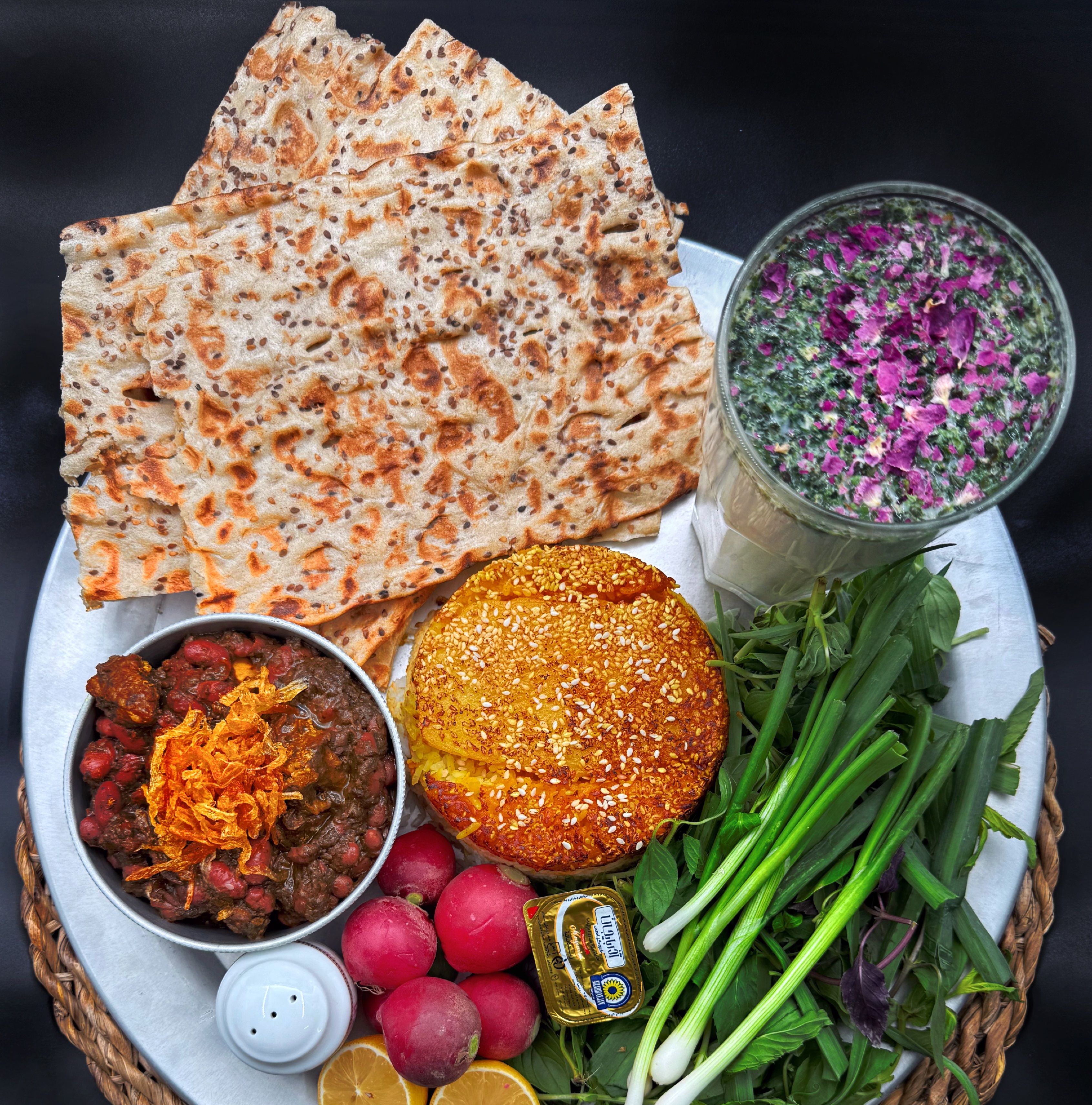 خورش قورمه سبزی با برنج