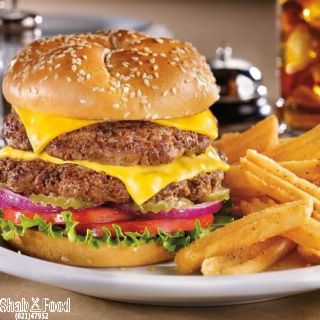 دابل چیزبرگر ذغالی