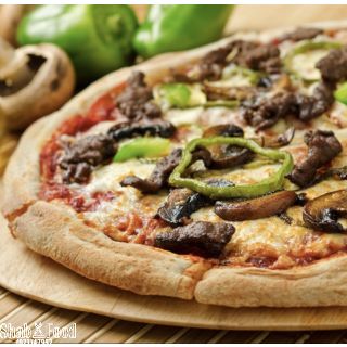 پیتزا سیر و استیک